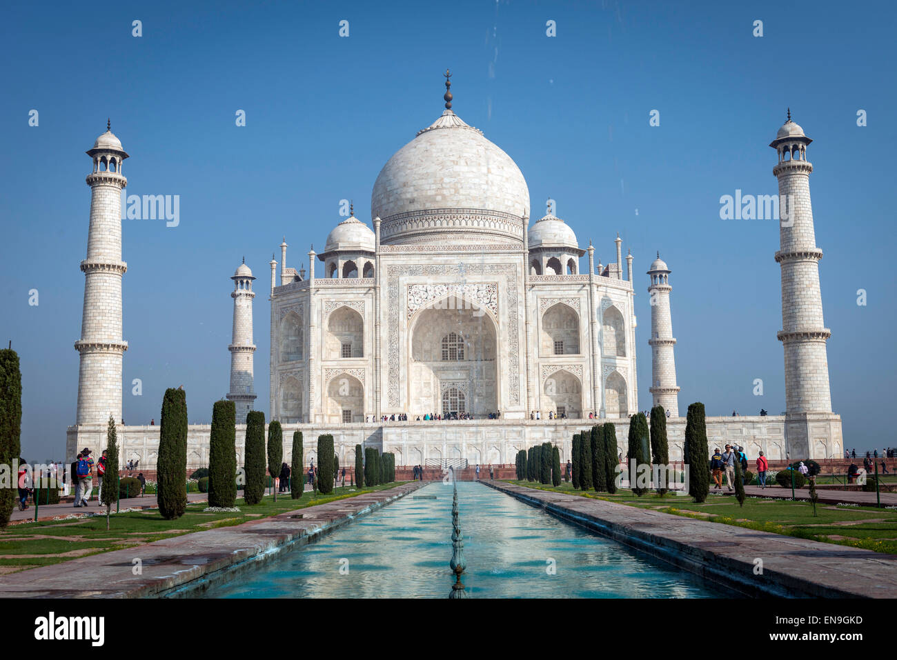 Il Taj Mahal, Agra, India Foto Stock