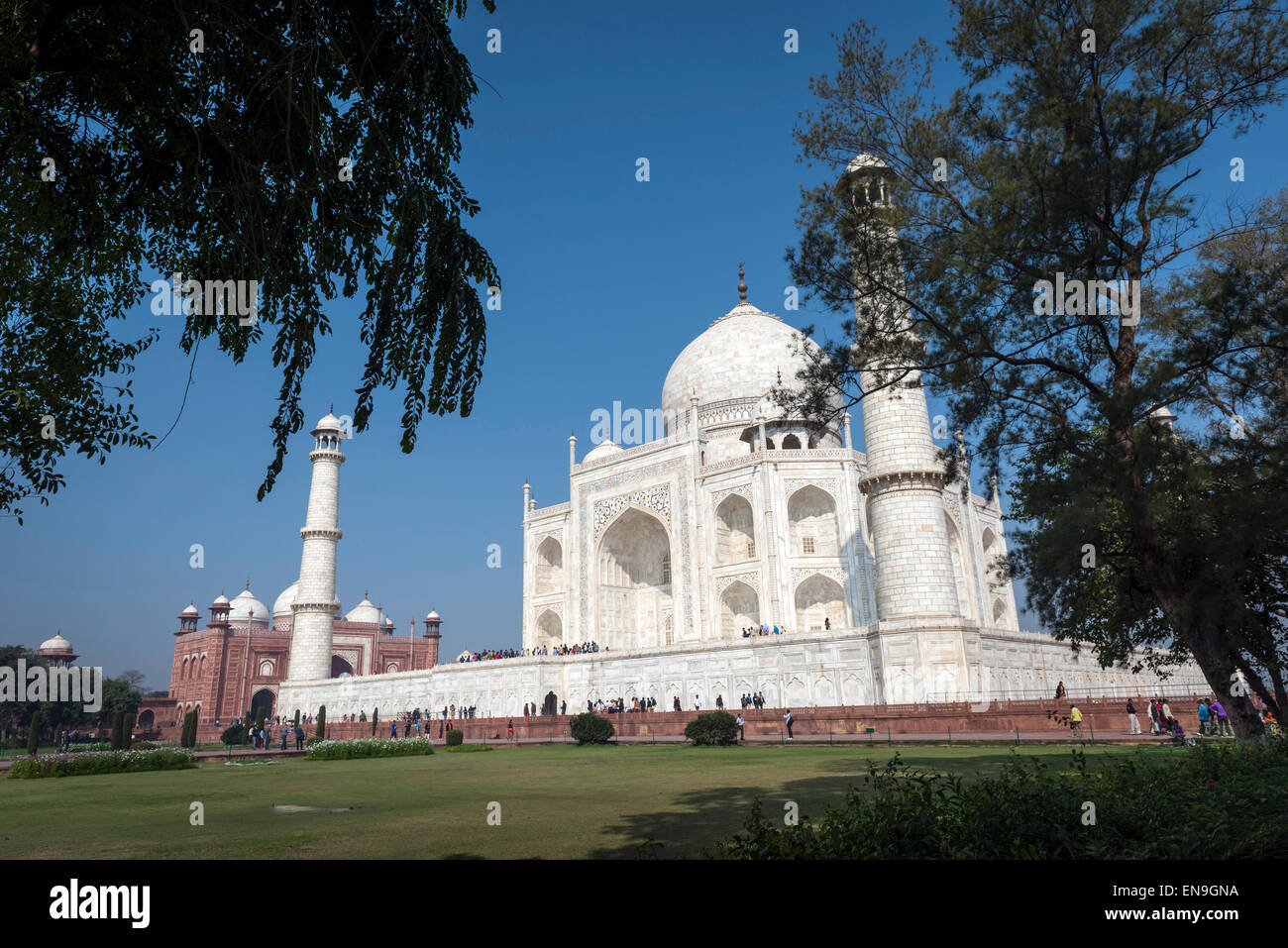 Il Taj Mahal, Agra, India Foto Stock