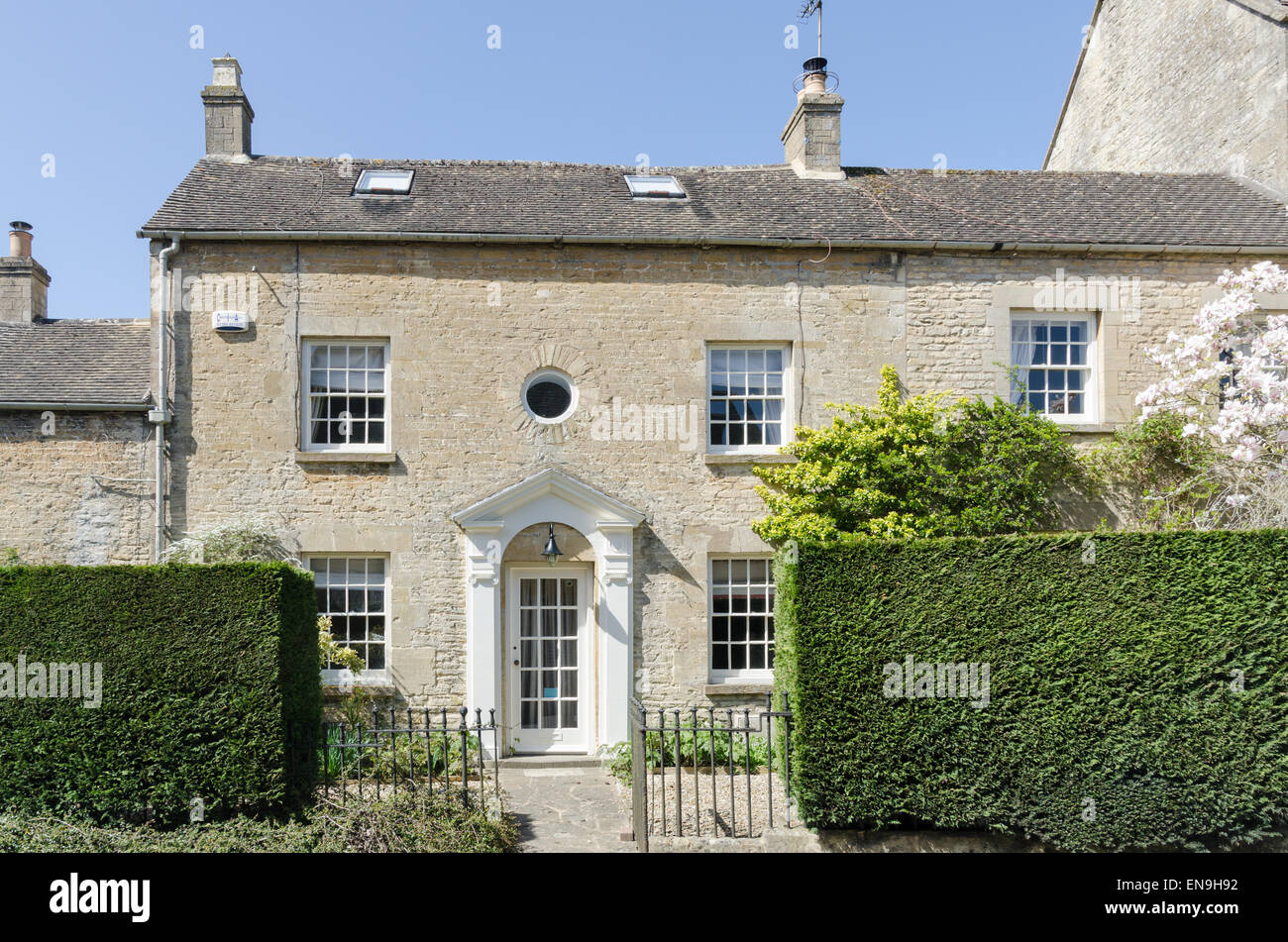 Smart cotswold stone house in Northleach, Gloucestershire Foto Stock