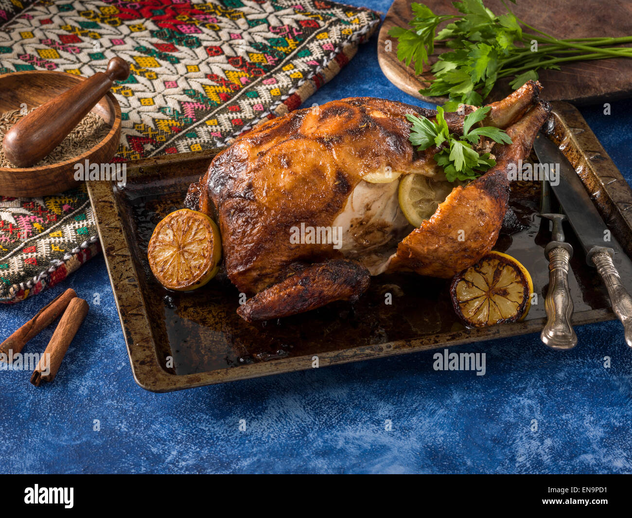 Pollo marocchino Foto Stock