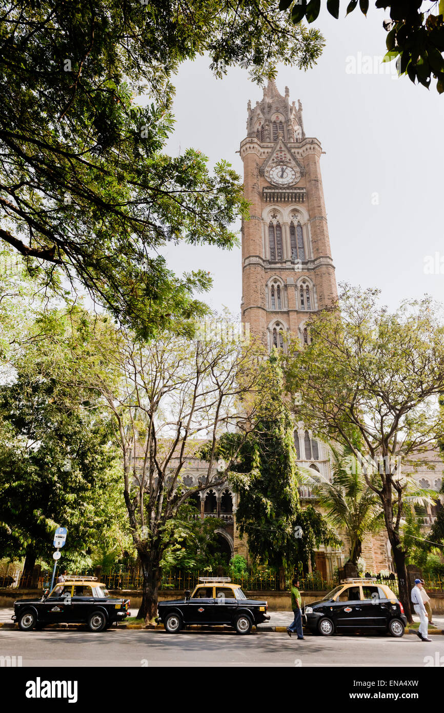 Rajabai Clock Tower, Università di Mumbai. Foto Stock