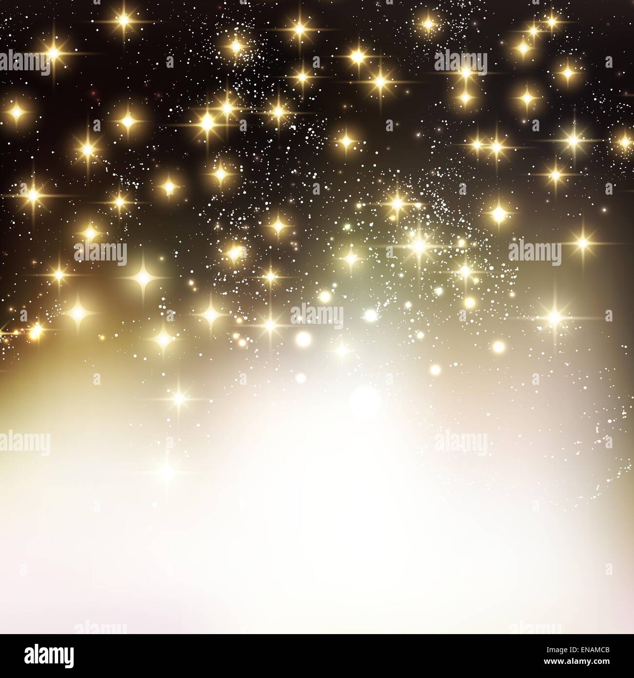 Auguri di Buon Natale sfondo con stelle lucenti. Illustrazione Vettoriale. EPS 10 Illustrazione Vettoriale