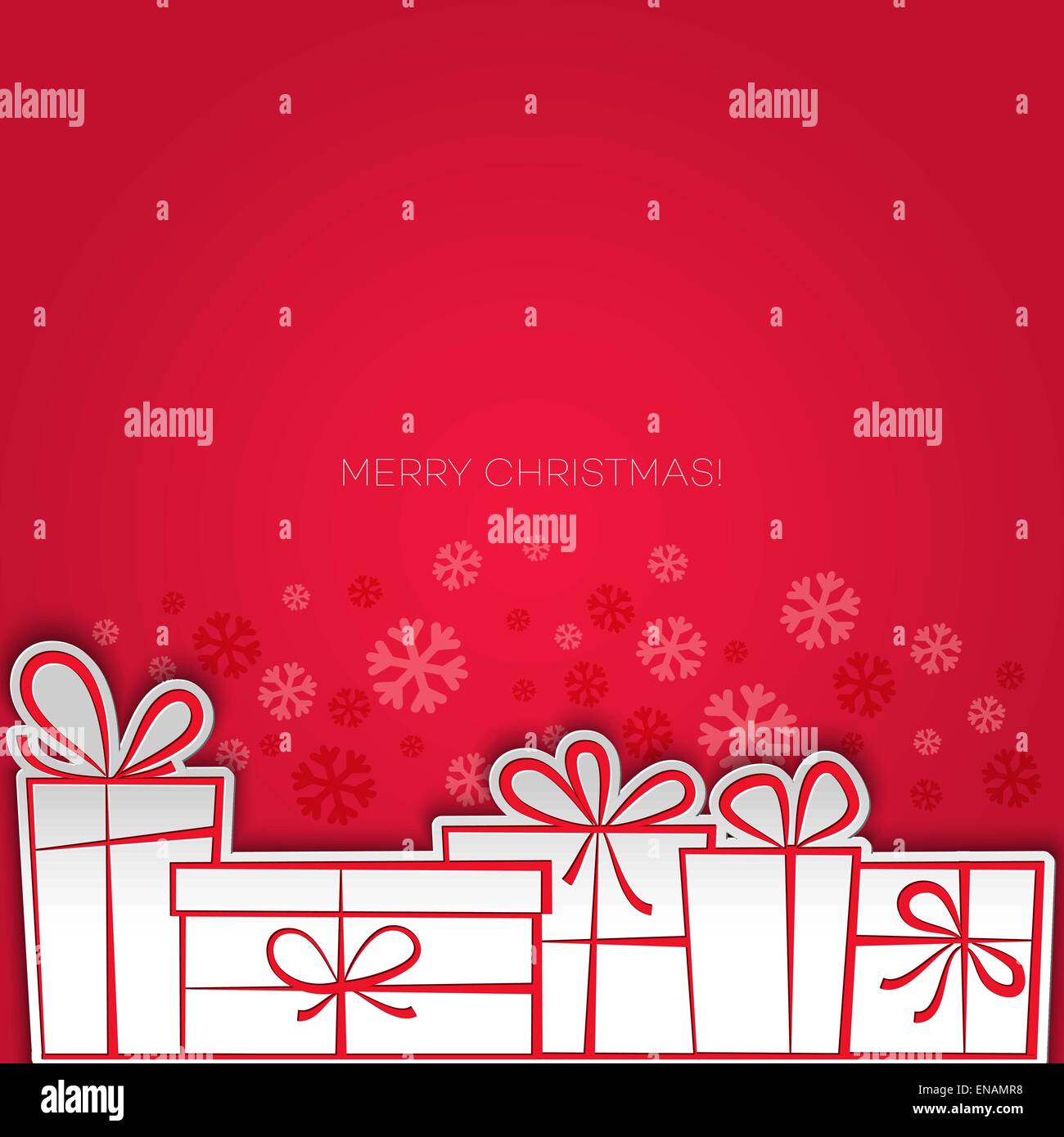 Merry Christmas gift card. Il design della carta. Illustrazione Vettoriale. EPS 10 Illustrazione Vettoriale