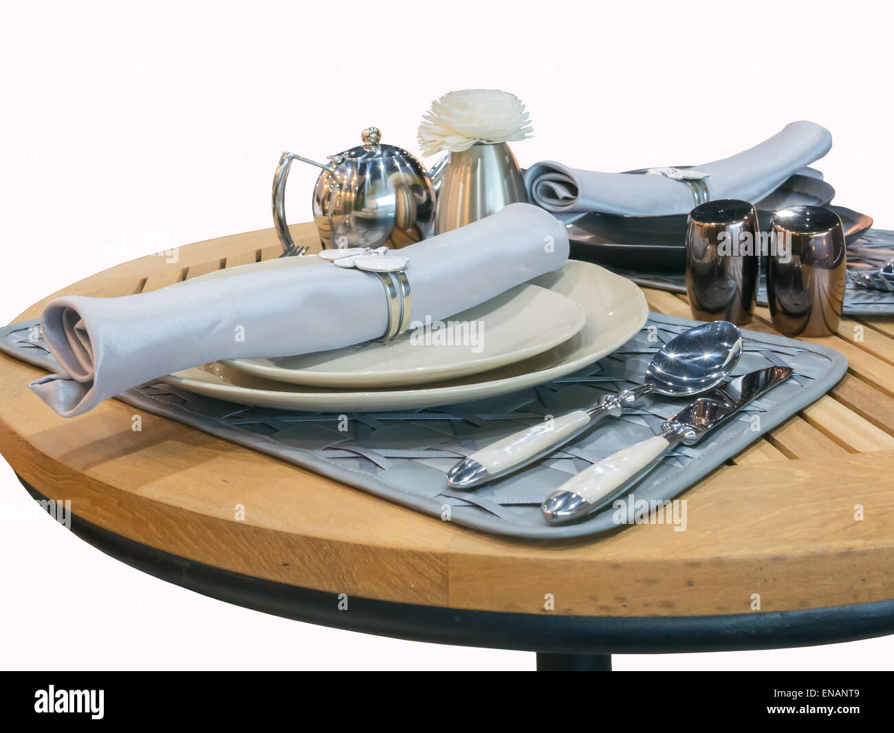 Tavolo per mangiare( con percorso di clipping) Foto Stock