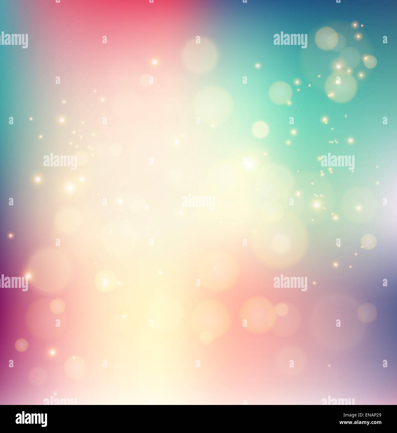 Vettore vacanza astratta luce con sfondo bokeh di fondo Illustrazione Vettoriale