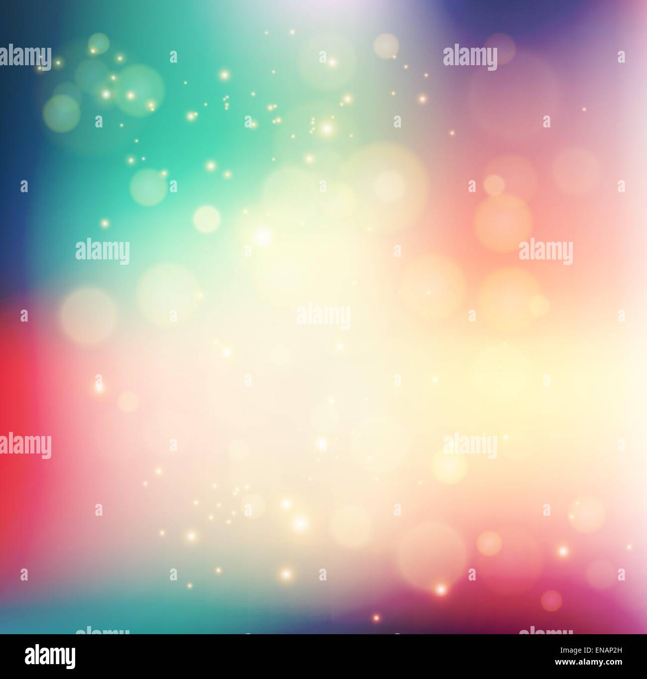 Vettore vacanza astratta luce con sfondo bokeh di fondo Illustrazione Vettoriale