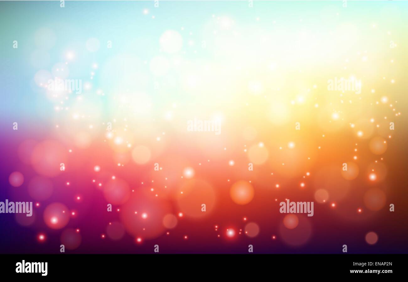 Vettore vacanza astratta luce con sfondo bokeh di fondo Illustrazione Vettoriale