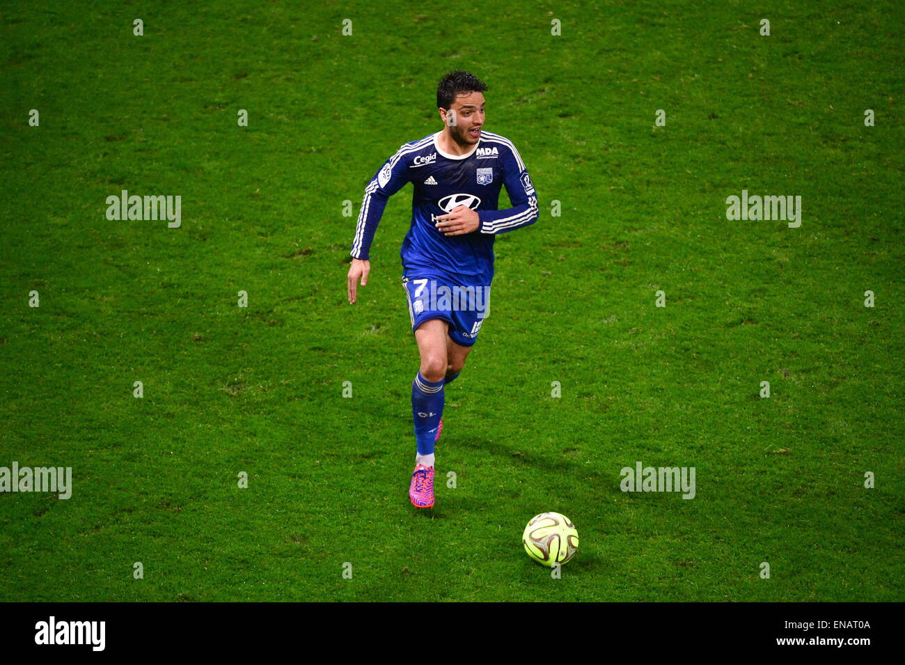 Clemente GRENIER - 26.04.2015 - Reims/Lione - 34eme journee de Ligue 1.Photo : David Winter/Icona Sport Foto Stock
