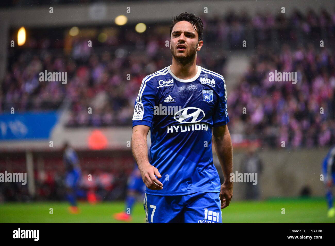 Clemente GRENIER - 26.04.2015 - Reims/Lione - 34eme journee de Ligue 1.Photo : David Winter/Icona Sport Foto Stock