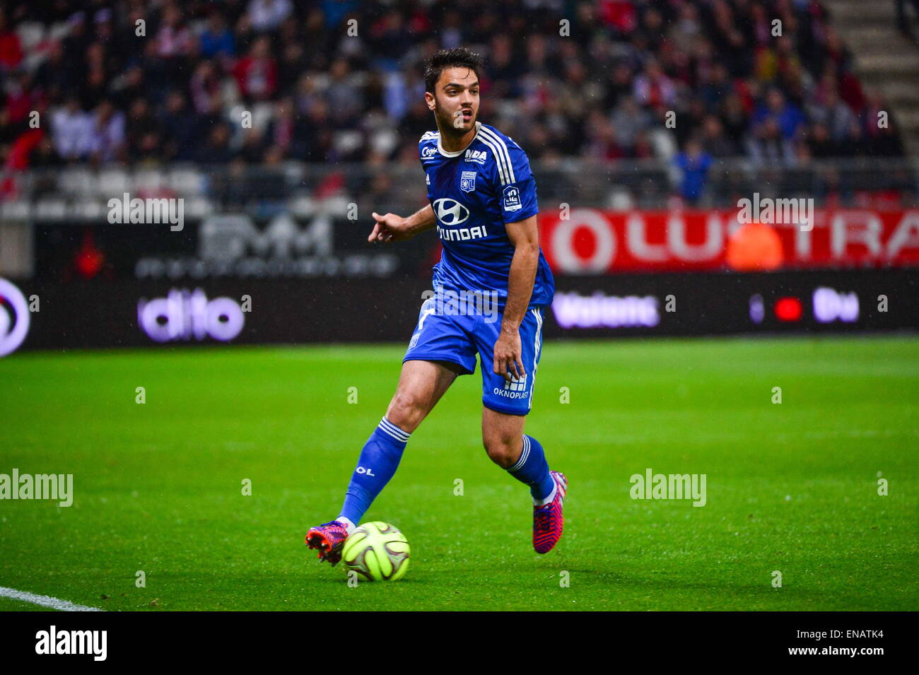 Clemente GRENIER - 26.04.2015 - Reims/Lione - 34eme journee de Ligue 1.Photo : David Winter/Icona Sport Foto Stock