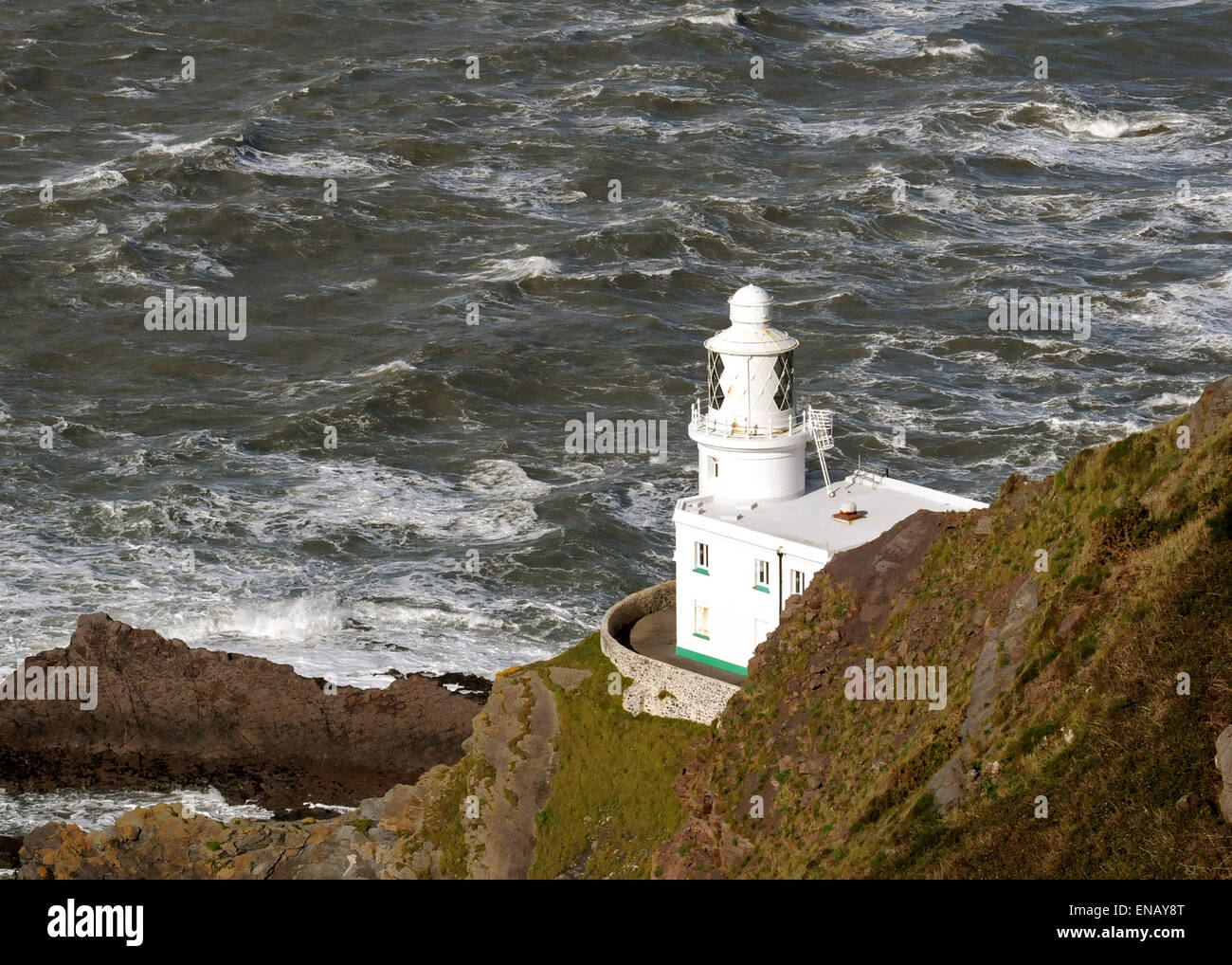 Hartland Point Light House Foto Stock