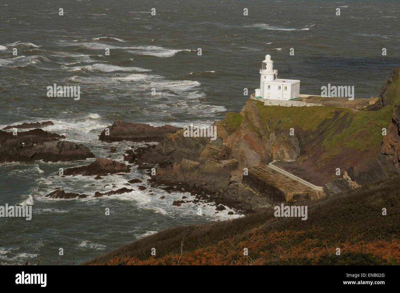 Hartland Point Lighthouse Foto Stock