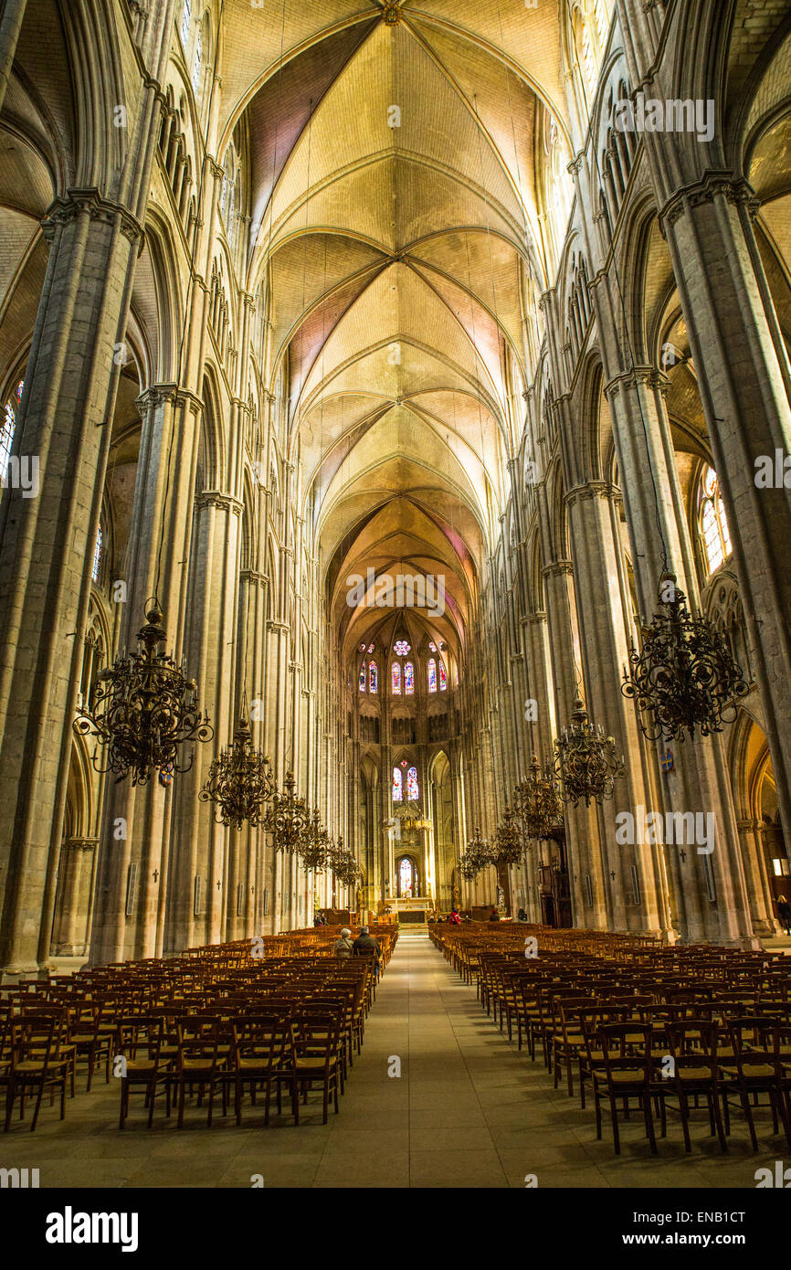 La cattedrale di Bourges, Francia. Foto Stock