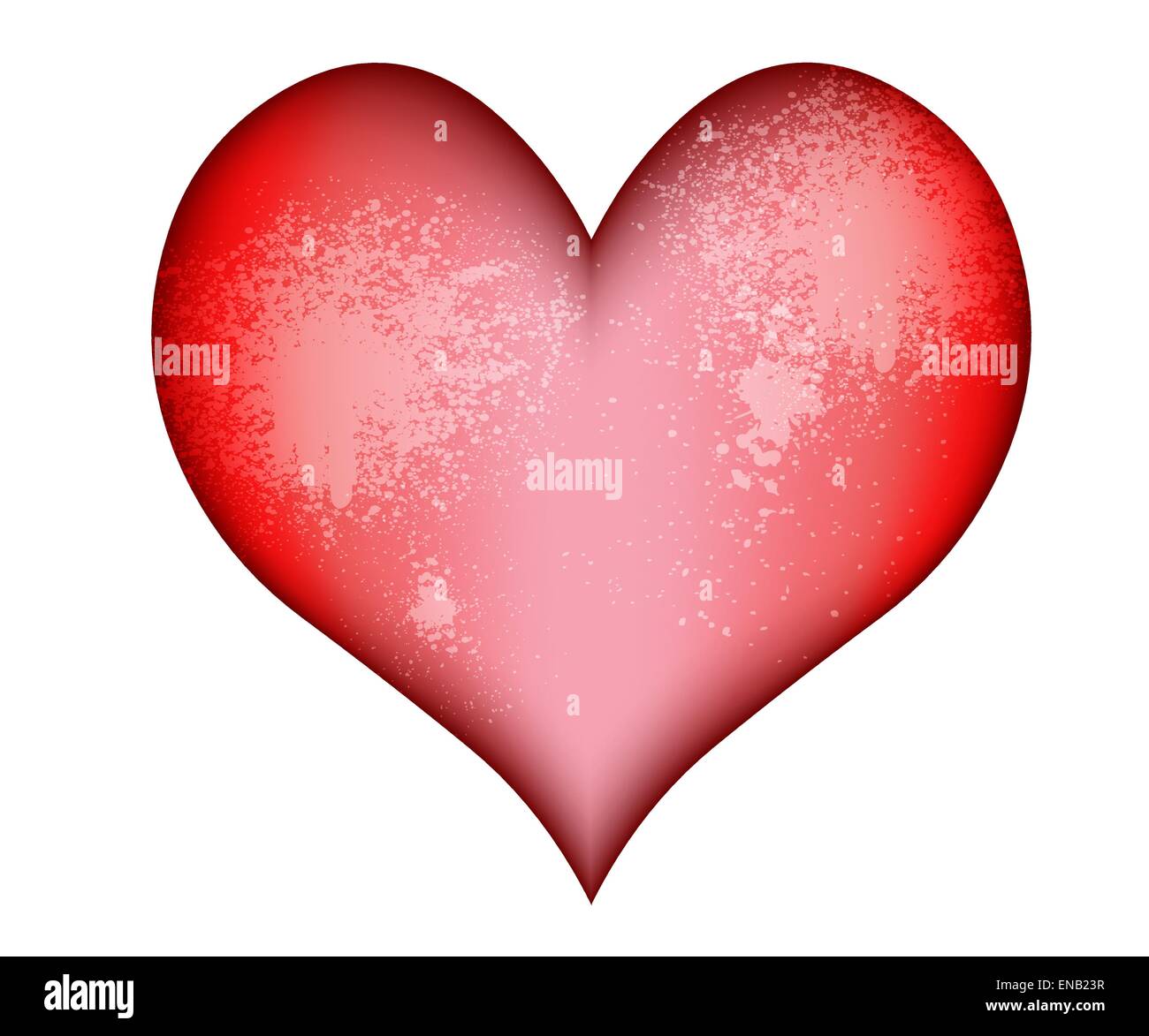 Illustrazione Vettoriale del grunge cuore Illustrazione Vettoriale