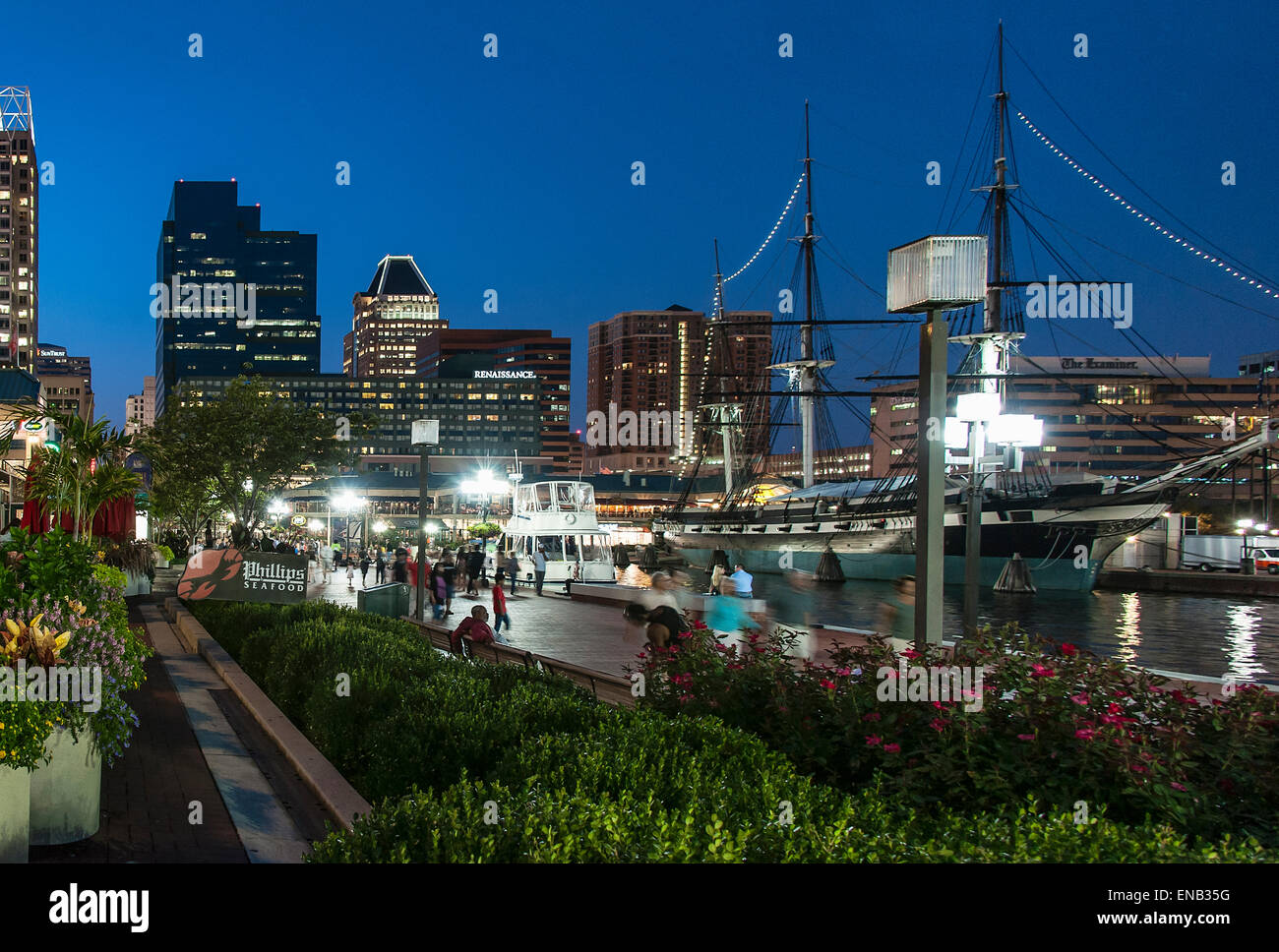 Porto Interno di Baltimore, Maryland, Stati Uniti d'America Foto Stock