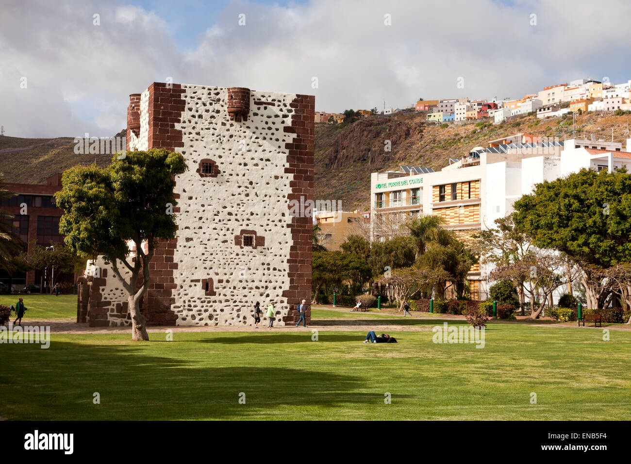 La Torre del Conde presso la capitale dell'isola di San Sebastian de La Gomera, La Gomera, isole Canarie, Spagna, Europa Foto Stock