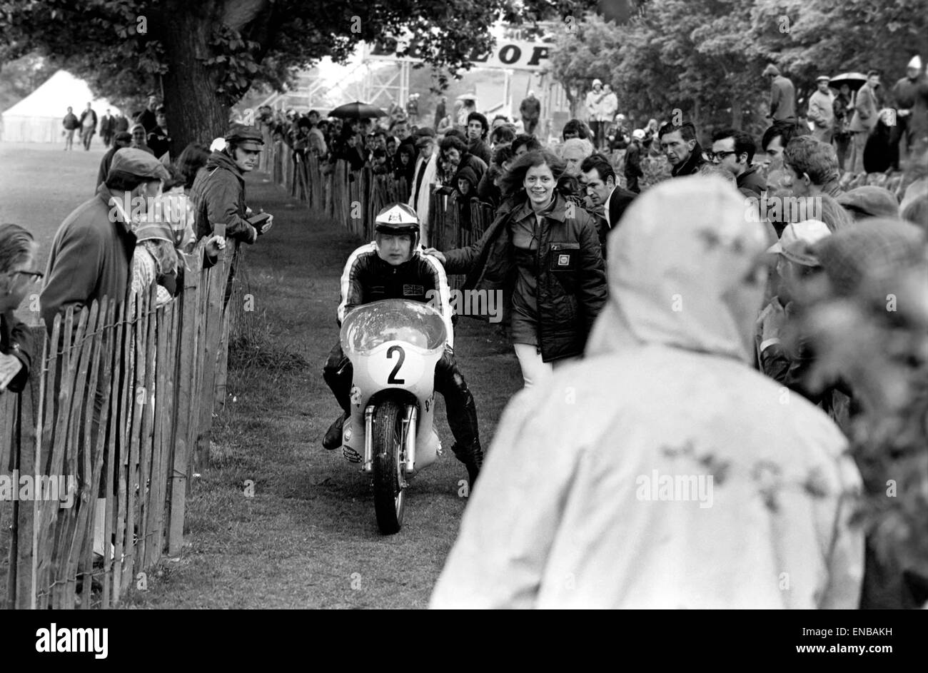 L'International Isle of Man TT 350cc Junior gara, 7 giugno 1971. Foto Stock