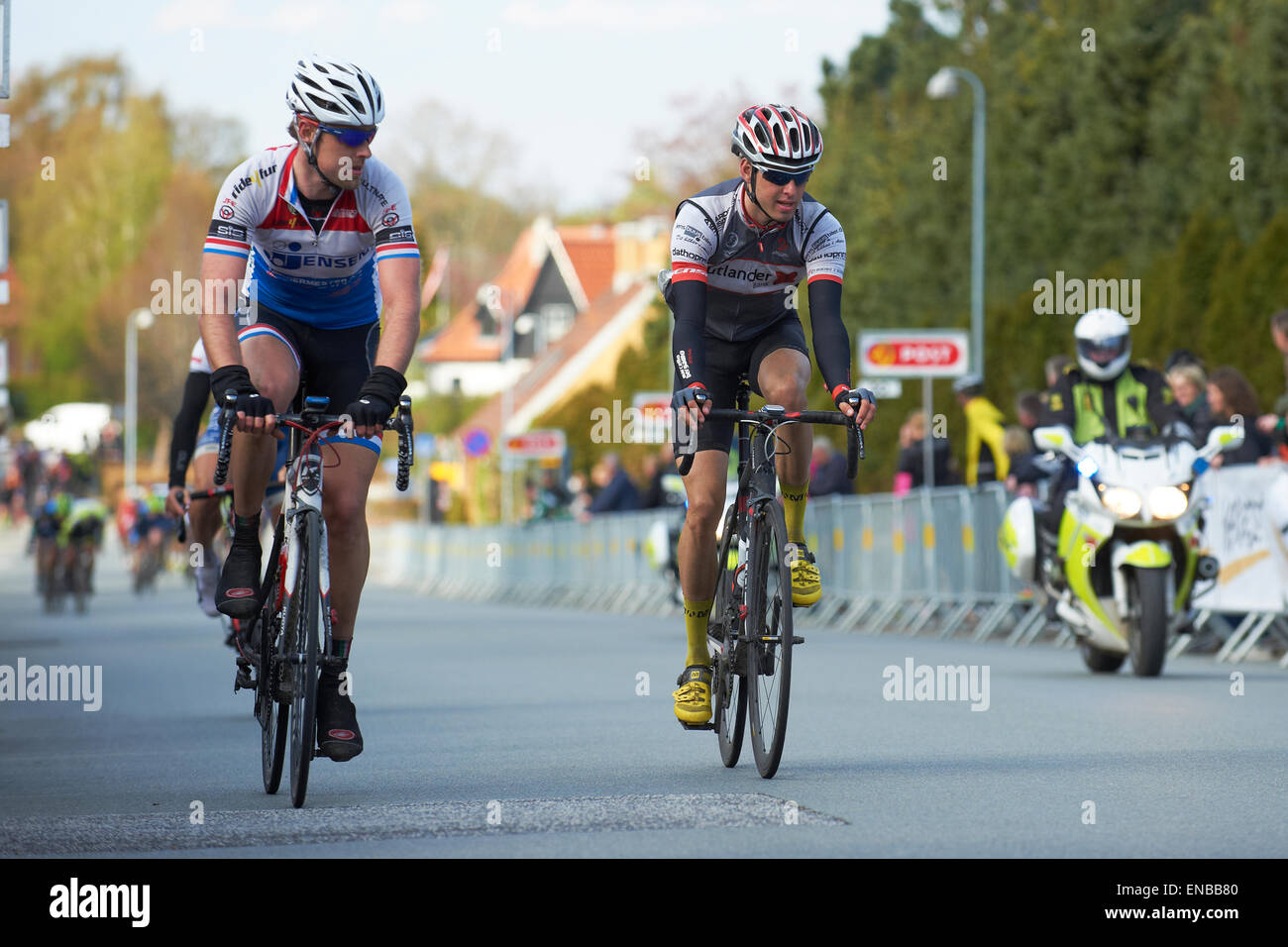 Viborg, Danimarca. Il 1 maggio, 2015. Gara ciclistica internazionale (UCI 1.2) Team ABC Elite Jutlander Banca di Credito: Brian Bjeldbak/Alamy Live News Foto Stock