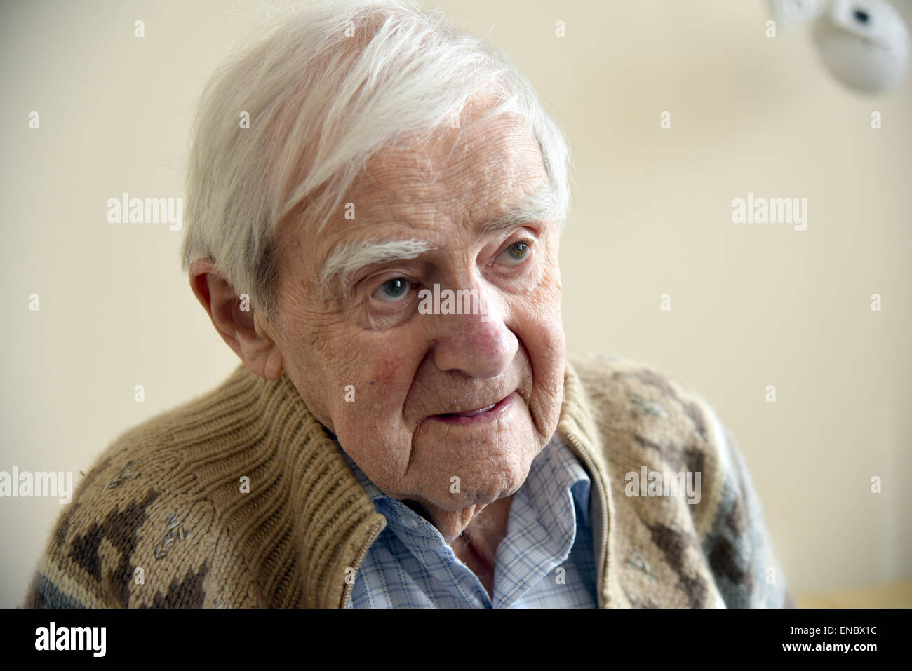 San Pietroburgo, Russia. Xix Apr, 2015. Autore russo Daniil Granin durante un'intervista a San Pietroburgo, Russia, 19 aprile 2015. Foto: Ulf MAUDER/dpa/Alamy Live News Foto Stock