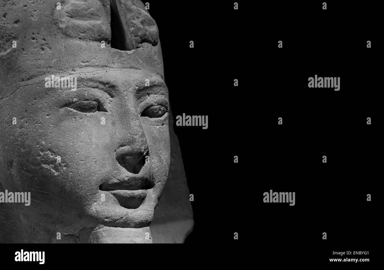 Dettaglio di un egiziano Sphinx - periodo ramesside Foto Stock