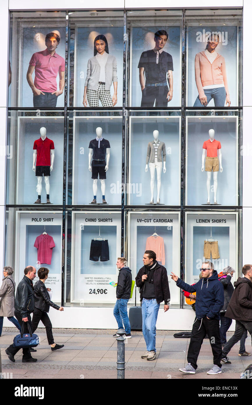 Kurfürstendamm di Berlino, vetrina, fashion shop, Foto Stock