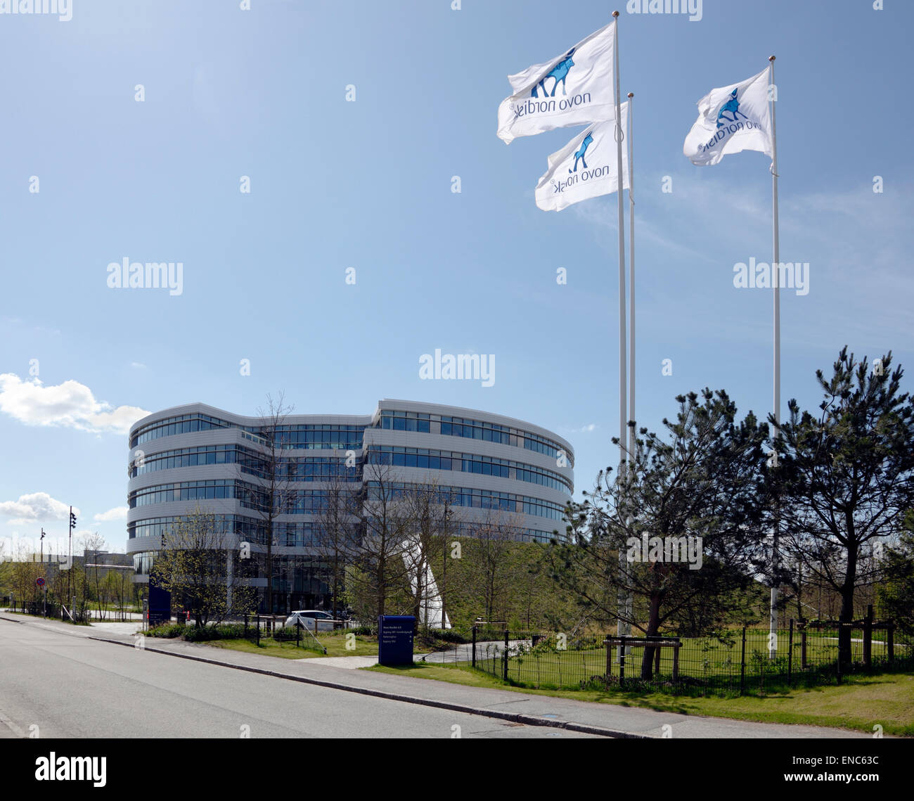 Il Novo Nordisk sede di Bagsvaerd (Bagsvaerd), Copenhagen, Danimarca Foto Stock