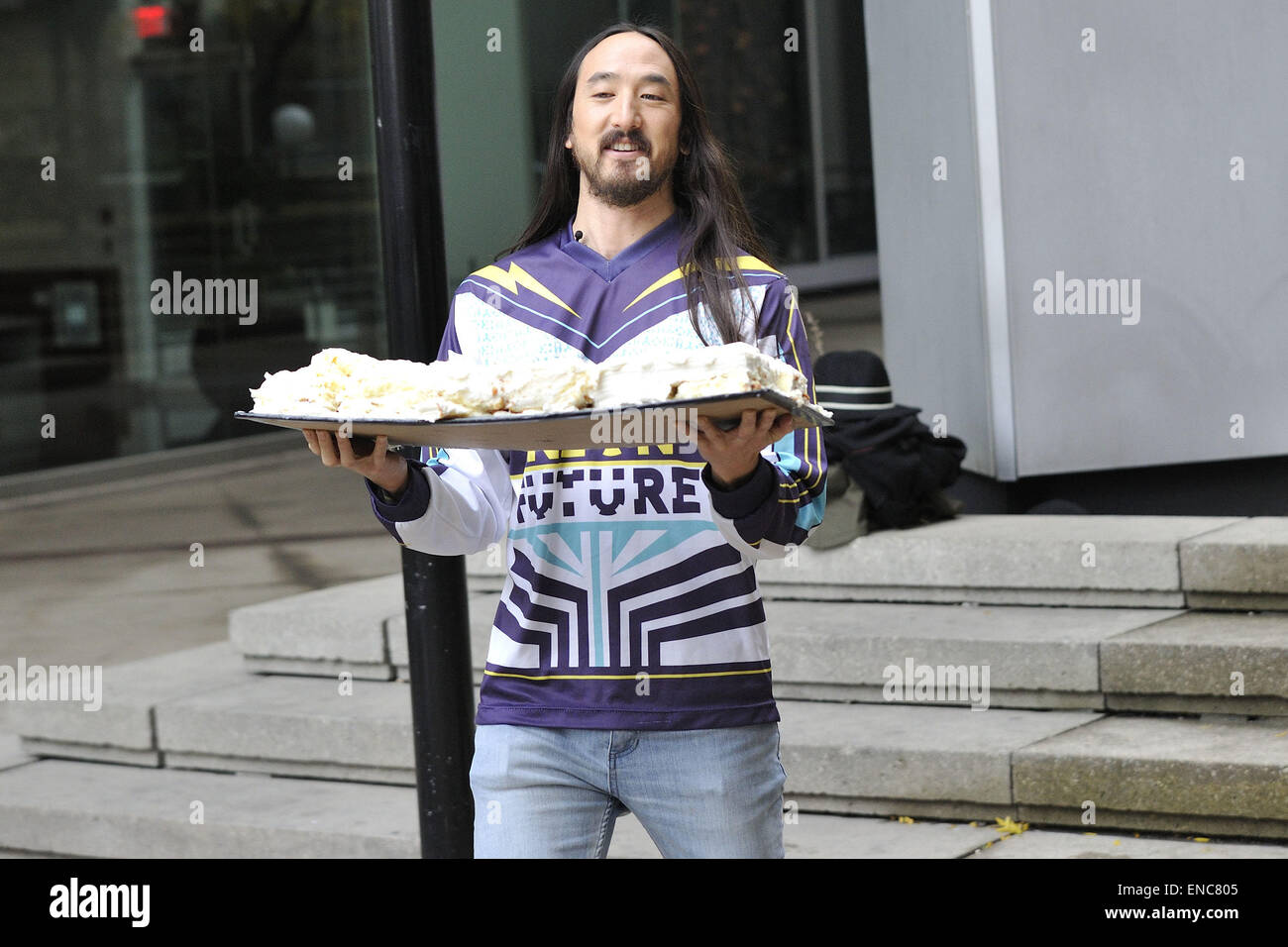 Steve Aoki appare sul GlobalTV la mattina mostra con: Steve aoki dove: Toronto, Canada quando: 28 Ott 2014 Foto Stock