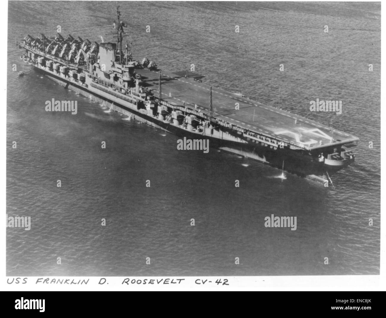 USS Franklin Roosevelt CV-42 Foto Stock