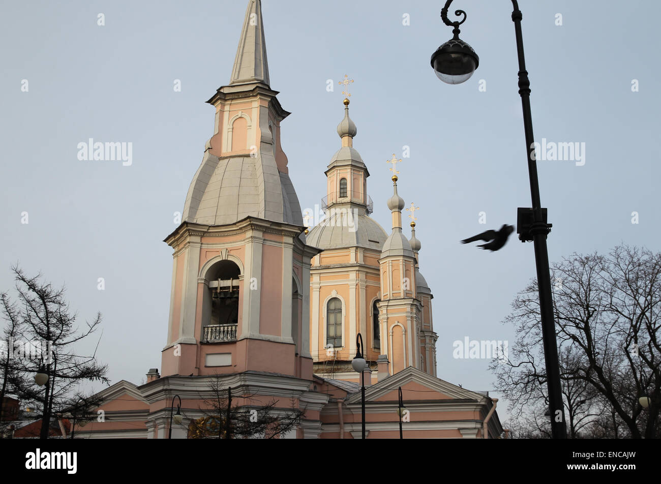 Chiesa di San Pietroburgo sulla Vasilevsky Island Foto Stock