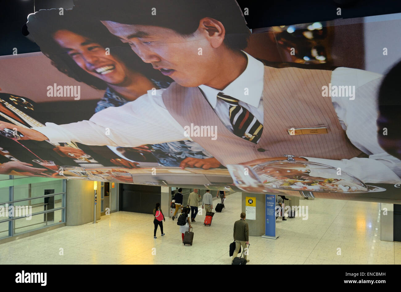 Dall'Aeroporto Londra Heathrow Terminal 5, UK (LHR / EGLL) Foto Stock