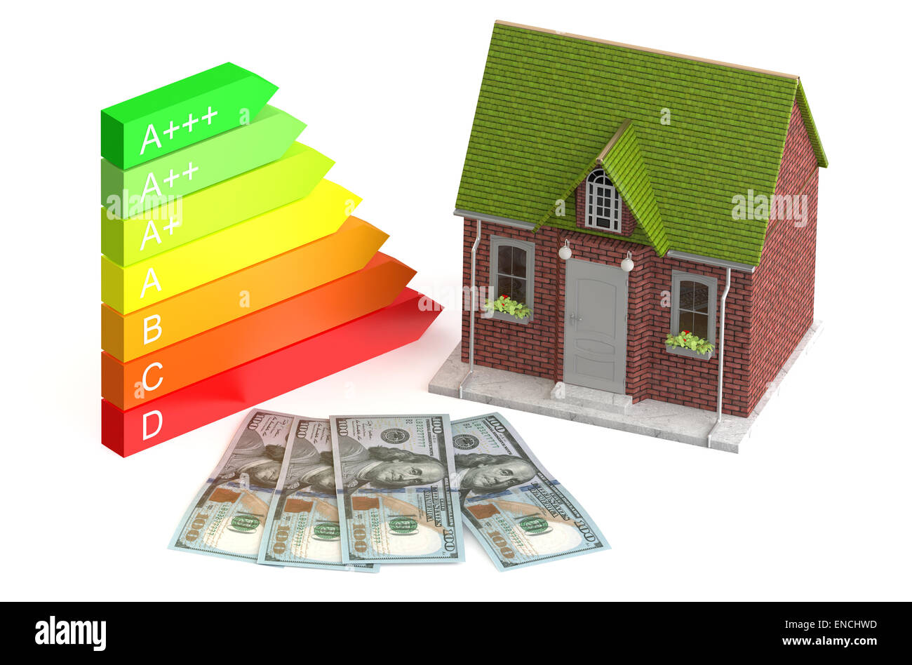 Salvataggio di economia e il concetto di energia Foto Stock