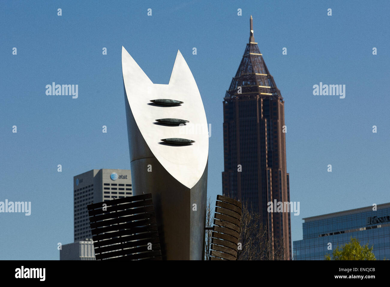 Midtown Atlanta in Georga USA Bank of America Plaza è un grattacielo situato tra Midtown Atlanta e il centro cittadino di Atlanta, oth Foto Stock