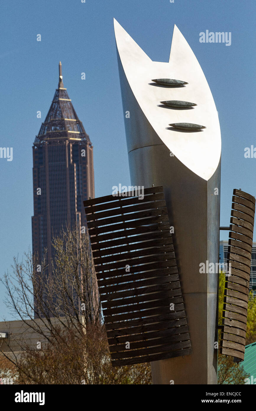 Midtown Atlanta in Georga USA Bank of America Plaza è un grattacielo situato tra Midtown Atlanta e il centro cittadino di Atlanta, oth Foto Stock