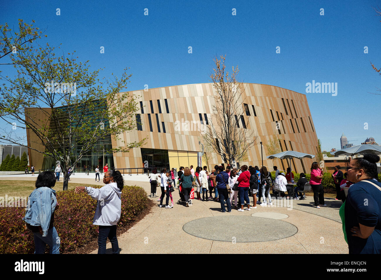 Downtown Atlanta in Georga USA immagine: il Centro per i diritti civili e umani è un museo dedicato alle conquiste di bot Foto Stock