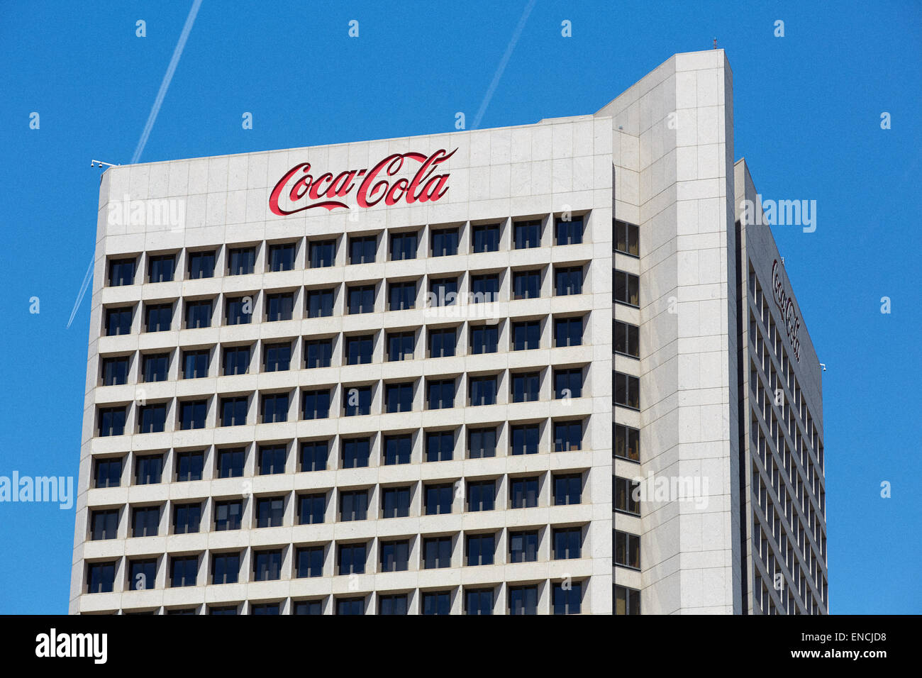 Midtown Atlanta in Georga USA la Coca Cola gli uffici della sede centrale  il più visibile edificio sul sito è un 29-story, alta una Coca Foto stock -  Alamy