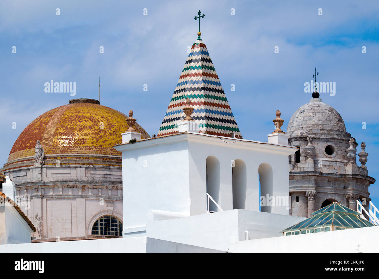 Cupole di Cadice. Andalusia, Spagna Foto Stock