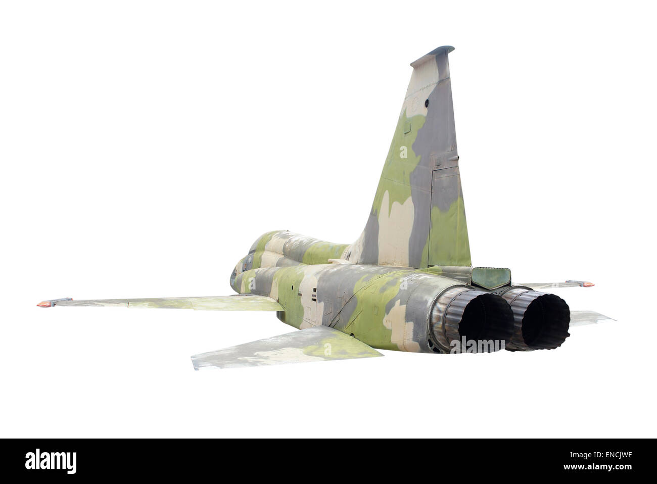 Caccia militari isolati a getto Foto Stock