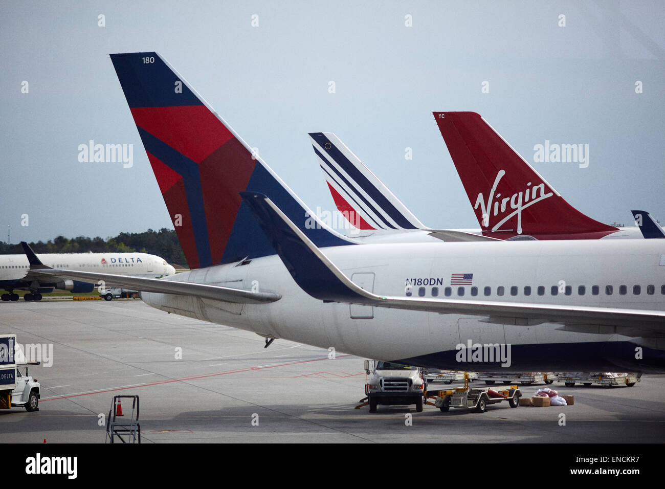 Atlanta in Georgia USA Hartsfield - Jackson di Atlanta Aeroporto Internazionale conosciuto localmente come aeroporto di Atlanta, Hartsfield, o Hartsfi Foto Stock