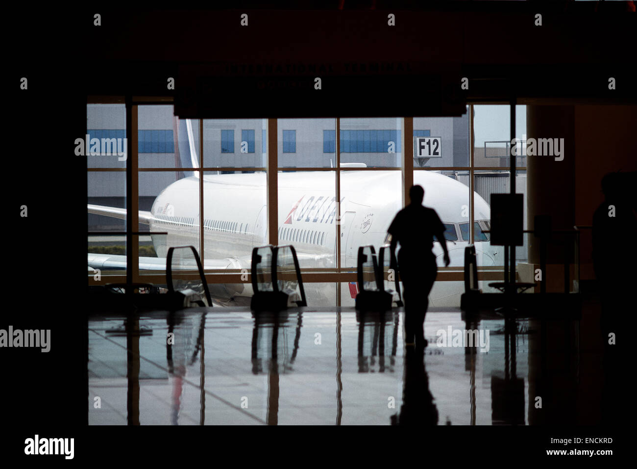 Atlanta in Georgia USA Hartsfield - Jackson di Atlanta Aeroporto Internazionale conosciuto localmente come aeroporto di Atlanta, Hartsfield, o Hartsfi Foto Stock