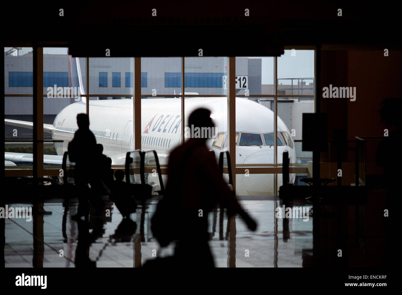 Atlanta in Georgia USA Hartsfield - Jackson di Atlanta Aeroporto Internazionale conosciuto localmente come aeroporto di Atlanta, Hartsfield, o Hartsfi Foto Stock