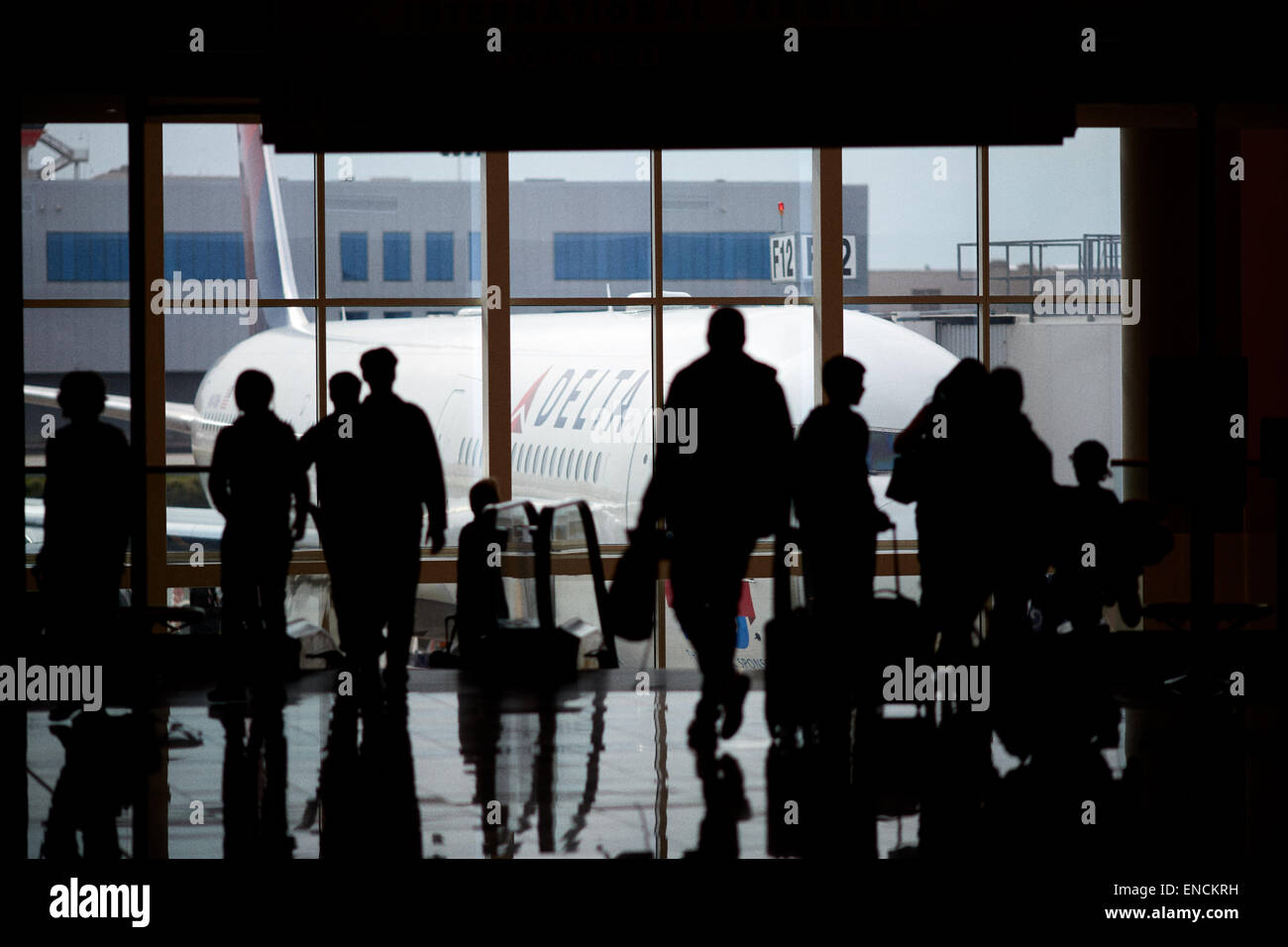 Atlanta in Georgia USA Hartsfield - Jackson di Atlanta Aeroporto Internazionale conosciuto localmente come aeroporto di Atlanta, Hartsfield, o Hartsfi Foto Stock