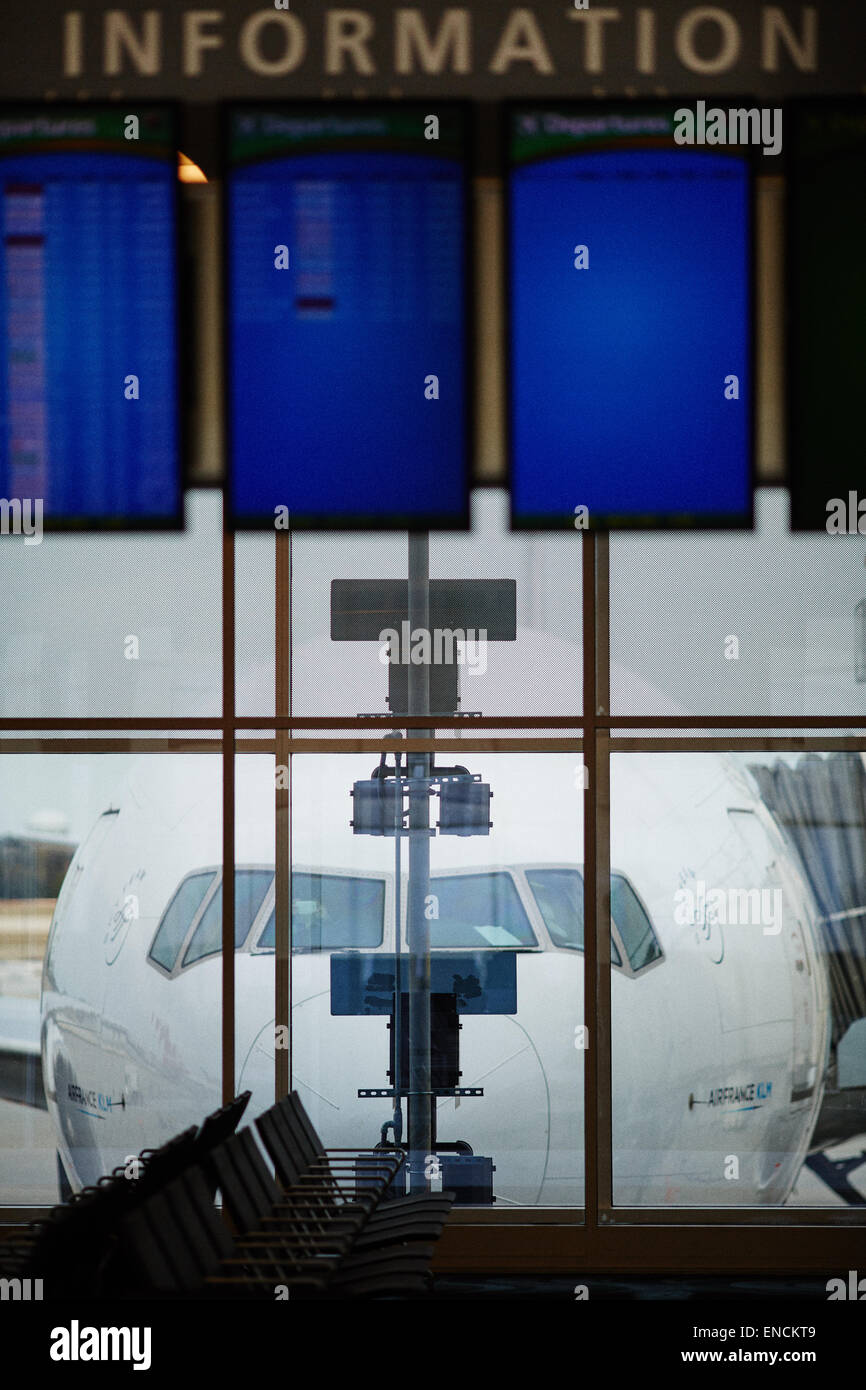 Atlanta in Georgia USA Hartsfield - Jackson di Atlanta Aeroporto Internazionale conosciuto localmente come aeroporto di Atlanta, Hartsfield, o Hartsfi Foto Stock