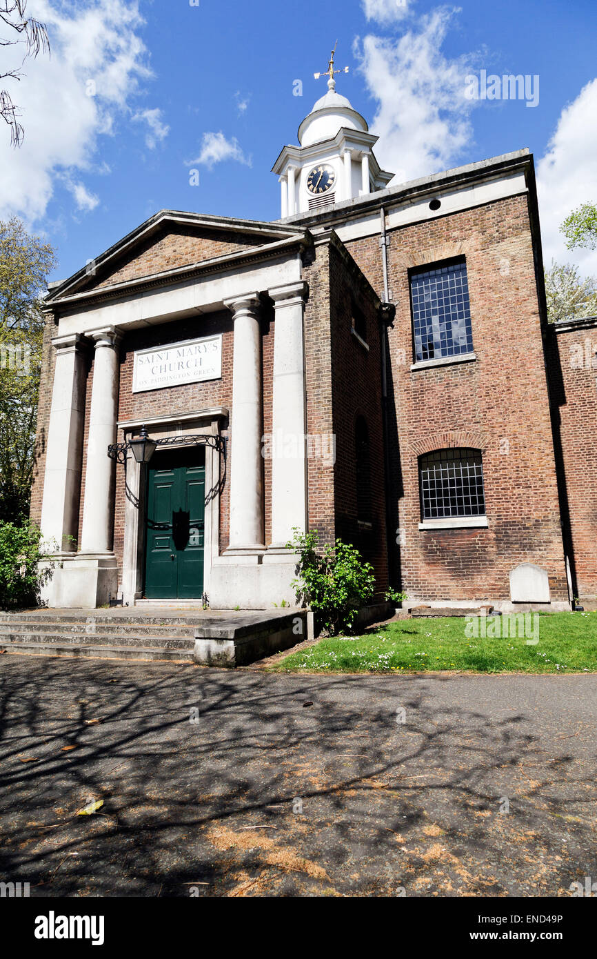 Chiesa di Santa Maria a Paddington verde, Harrow Road; Londra; Inghilterra; Regno Unito Foto Stock
