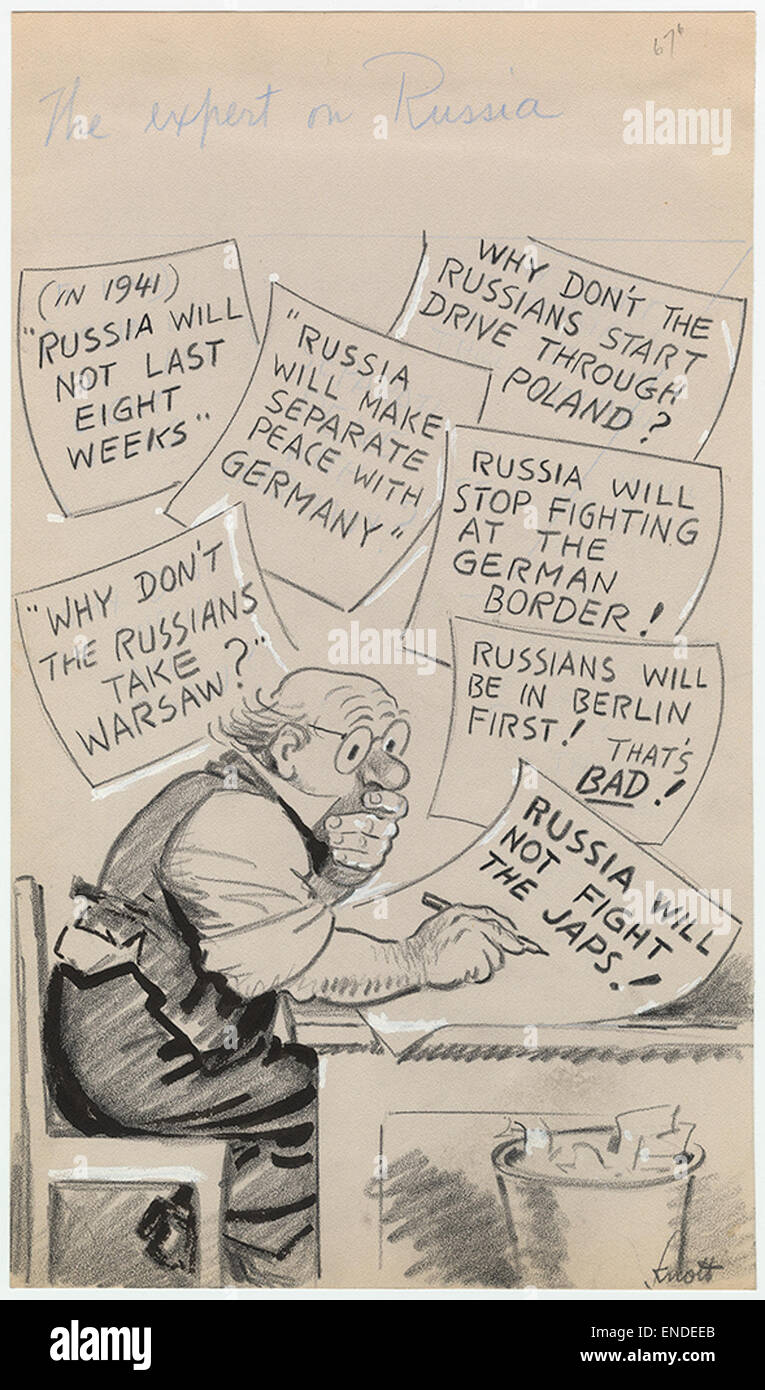 Questo cartone illustra le complesse dinamiche politiche tra Germania, Giappone, Polonia e Russia durante la seconda guerra mondiale. Sottolinea la politica internazionale e le alleanze mutevoli che hanno definito il periodo dal 1939 al 1945. Foto Stock