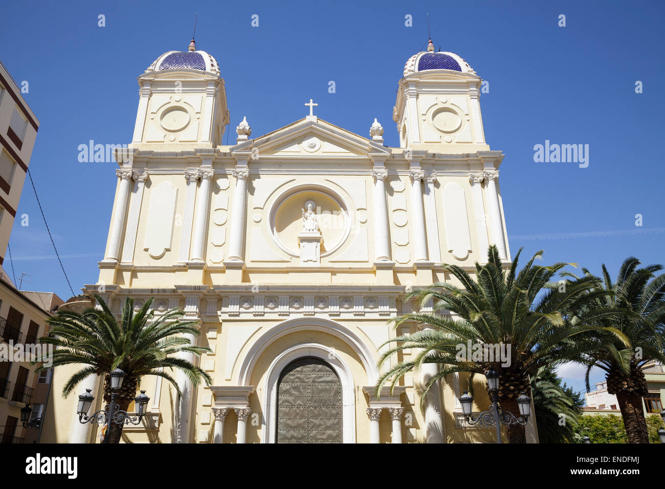 Chiesa di San Pedro Apostol, Sueca, Valencia, Spagna Foto Stock