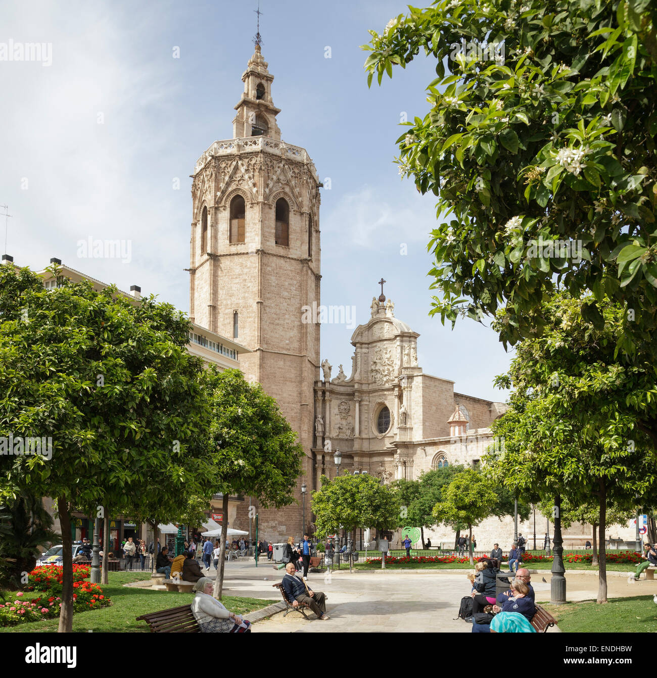 Cattedrale di Saint Mary, Valencia, Spagna Foto Stock