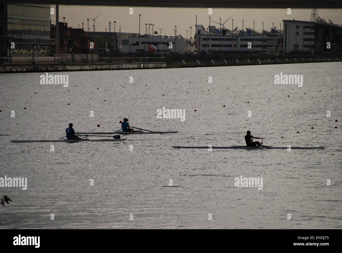 I rematori in Royal Albert Dock Docklands di Londra Foto Stock