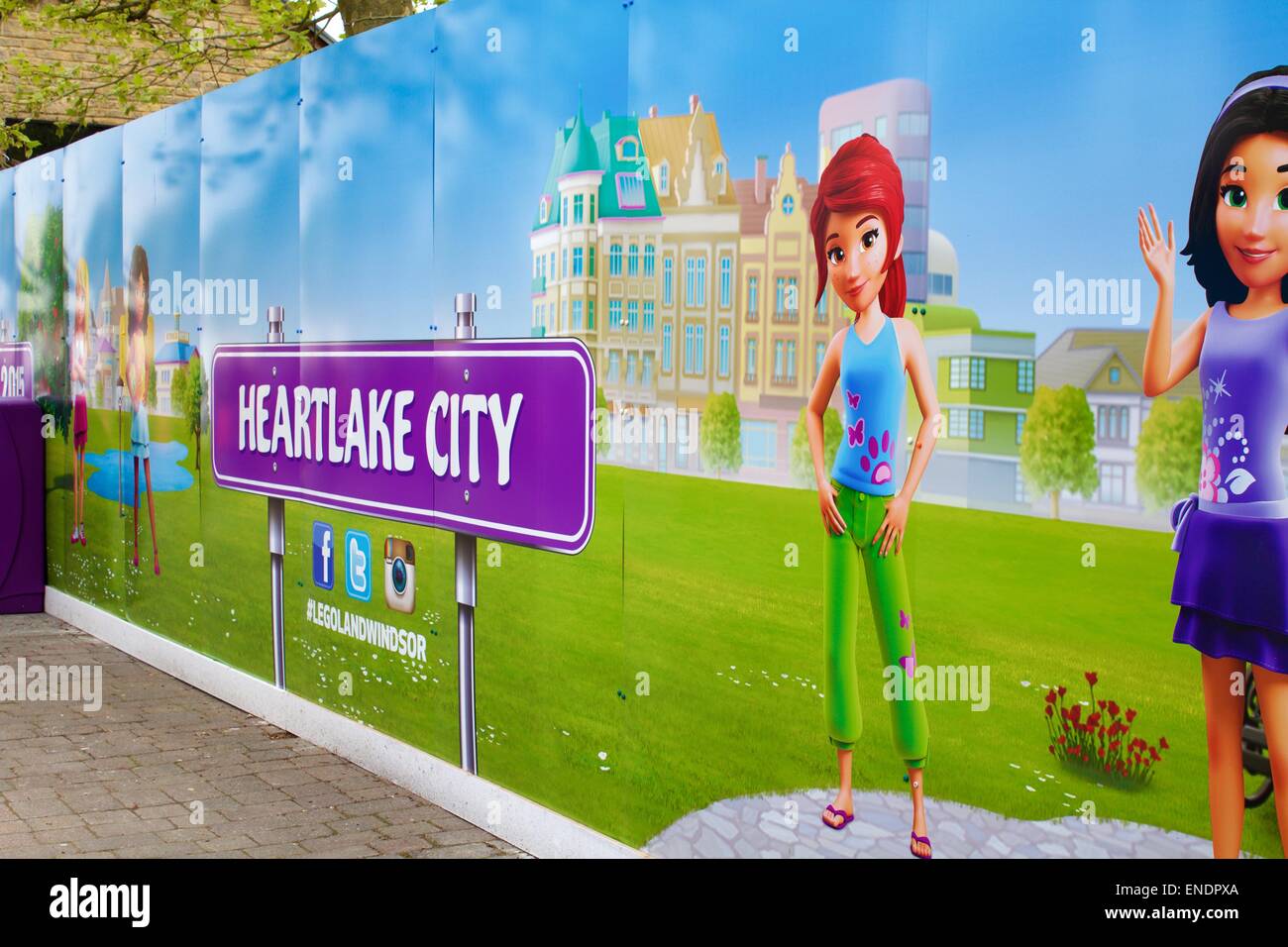 Nuova Heartlake City apertura a Legoland Foto Stock