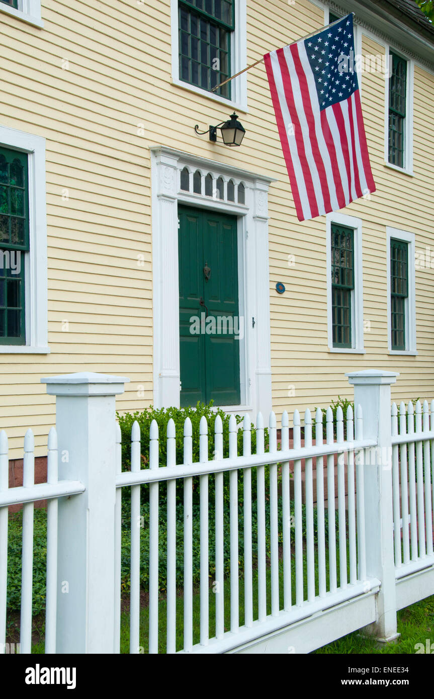 Phelps Tavern (ca. 1771), Phelps Tavern Museum, Simsbury, Connecticut Foto Stock