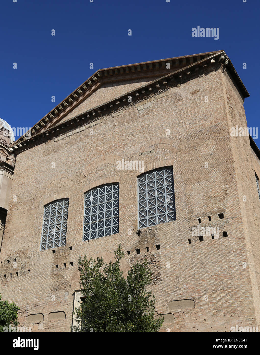 L'Italia. Roma. Curia Julia o Curia. La Casa del Senato nell'antica città di Roma. Foro Romano. Foto Stock